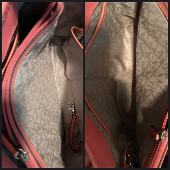 🍉🍉MIchael Kors 🍉🍉Colorblock Coral/Watermelon - Picture 4 of 15